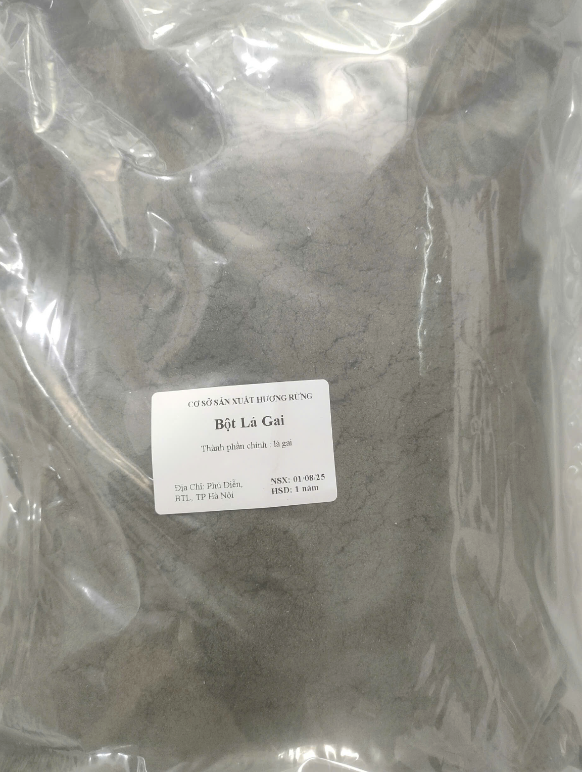 Bịch Bột lá gai Hương Rừng 1.5kg